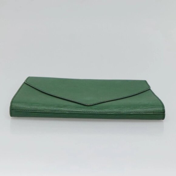 LOUIS VUITTON Epi Art Deco Clutch Bag Green M52634 LV Auth BA2685 - Picture 7 of 16